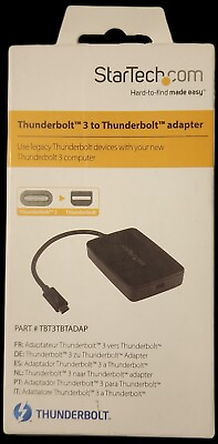 #ad Brand New StarTech.com Thunderbolt 3 Adapter Star Tech TBT3TBTADAP $99.99