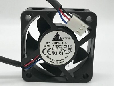 #ad DELTA AFB0512HHD 5020 12V 0.21A 5CM 50mm 3 Wire Dual Ball Cooling Fan 3pin $11.00