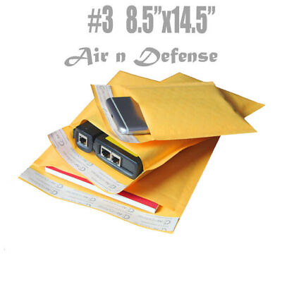 #ad #ad 100 #3 8.5x14.5 Kraft Bubble Padded Envelopes Mailers Shipping Bags AirnDefense $33.57