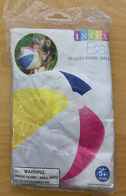 #ad The Wet Set Intex Glossy Panel Ball 24 inch VTG New in plastic bag $16.95