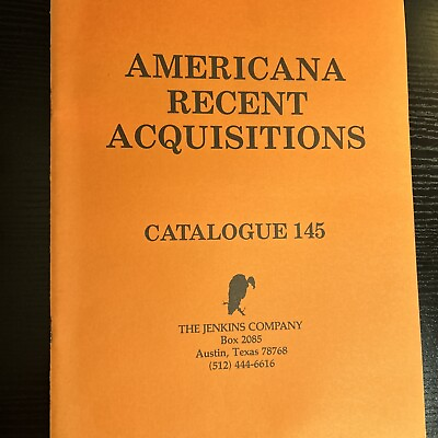 #ad The Jenkins Company Catalogue: Americana Recent Acquisitions #145 $5.00