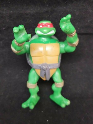 #ad Raphael Ninja Turtle 2004 Collection Teenage Ripped Up Action Figure Mini Pumped $6.99