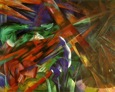 #ad Fate of the Animals by Franz Marc art painting print $53.99