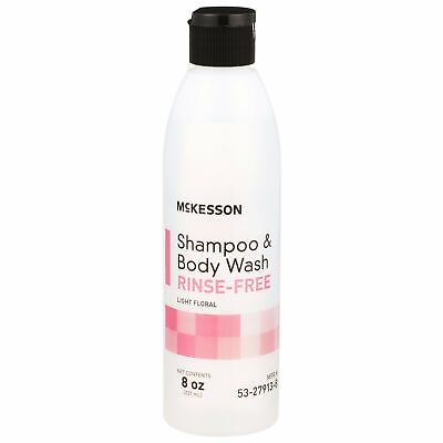 #ad McKesson Rinse Free Shampoo amp; Body Wash Unisex Light Floral Scent 8 oz. 1 Ct $8.54