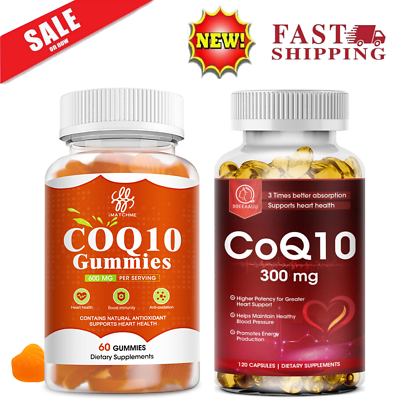 #ad CoQ 10 Coenzyme Q10 Vegan Supplement Cardiovascular Heart Health Liver Health $12.83