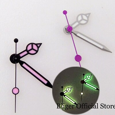 #ad BLIGER Luminous Purple Second Hand fit NH35A NH36A NH37 NH38 NH70 Watch Parts $9.10