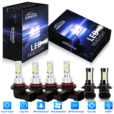 #ad High Power Led Headlights High Low Fog Light Bulbs For Ford Expedition 2003 2006 $34.89
