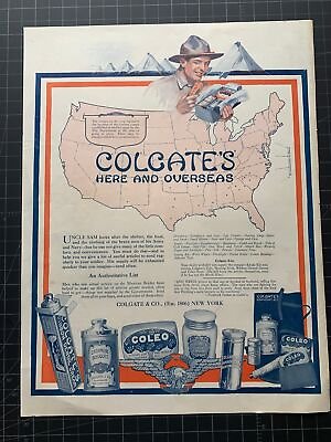 #ad Antique 1910s Colgate’s Products Print Ad $30.00