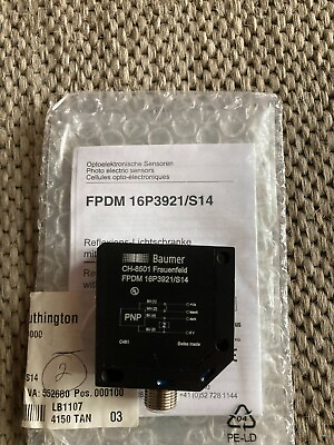 #ad BAUMER ELECTRIC FPDM 16P3921 S14 BRAND NEW $279.00