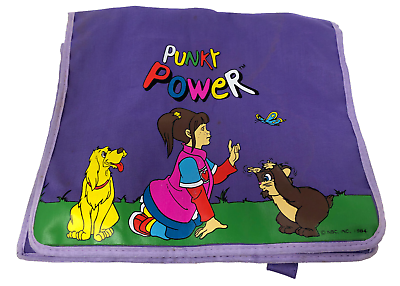#ad Vintage 1984 NBC Punky Brewster Purple Canvas Children#x27;s Kids Backpack Bag RARE $114.71