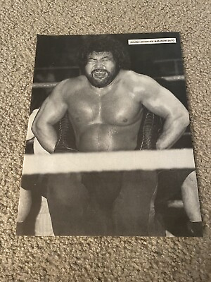 #ad Vintage MASANORI MR. SAITO Japan Wrestling Pinup Photo Magazine Clipping WWF NWA $5.99