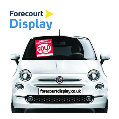 #ad X 50 Car For Sale SOLD Sticker Windscreen display Flash Self Adhesive GBP 40.50