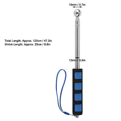 #ad 4Pcs Telescopic Rod Extending Long Pen Pick Up Stick Inspection Tool 120cm $15.15
