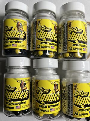 #ad Yellow Hornet Herbal Dietary Supplement 20 x 6ct= 120 Caps FREE SHIP From TN $29.99