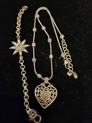 #ad Brighton Heart Pendant Necklace W Bonus Bracelet $25.00