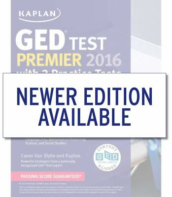 #ad Kaplan GED Test Premier 2016 with 2 Practice Tests Online Book Videos amp; Mobil $6.08