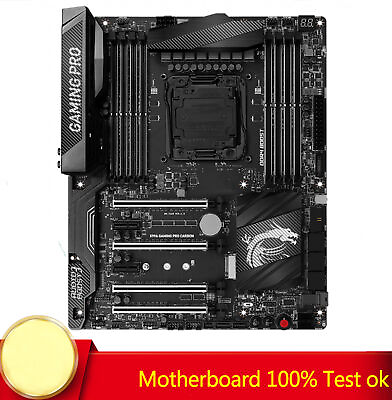 FOR MSI X99A GAMING PRO CARBON x99 Game Motherboard DDR4 128GB 100% Test Work $333.45