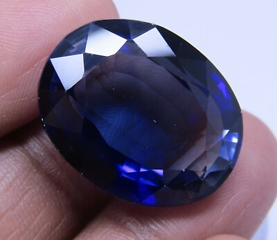 #ad Natural 43.80 Ct Ceylon Blue Sapphire Oval Cut Loose Gemstone $75.20
