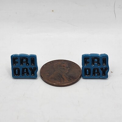 #ad Friday Blue Stud Earrings $6.56