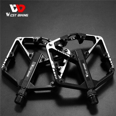 #ad #ad WEST BIKING Bike Pedals DU Sealed Bearing 9 16quot; Aluminum Alloy Bicycle Pedals $21.59