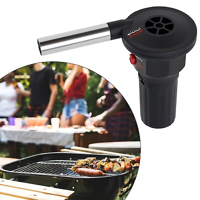 #ad BBQ Fan Electric Portable Outdoor Activities Suitable Catch Fire D Type Battery $16.24