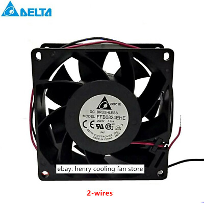 #ad Delta FFB0824EHE DC 24V 0.75A 80*80*38mm Axial cooling fan Ball bearing $22.98