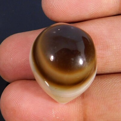 #ad Wholesale 44.05Cts. Natural Fabulous Eye Agate Fancy Cabochon Loose Gemstone $14.24