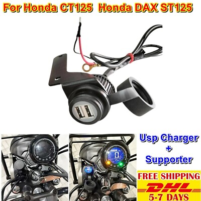 #ad U2 Usb Charger Supply For Honda Ct125 Hunter Cub Trail 125 Kit Port Power Kitaco $163.39