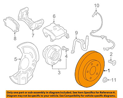 #ad GM OEM 18 16 Envision Front Suspension Brake Components Rotor13518653 $112.02