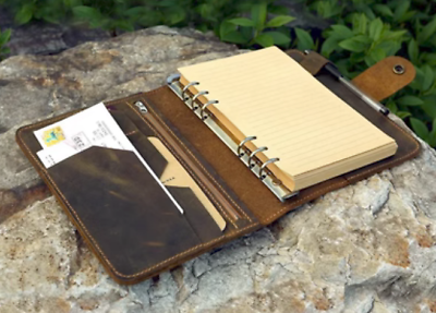 #ad Personalized A5 loose leaf Writing Notebook sketchbook Diary Notepad brown A339 $22.90