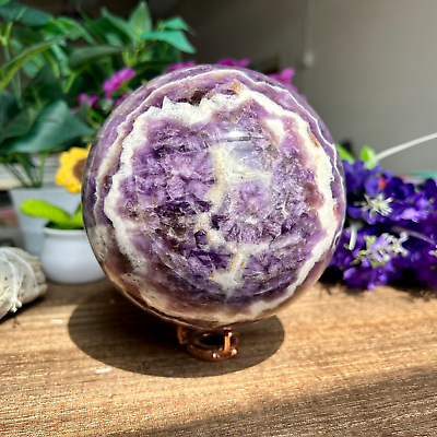 #ad 2840g Natural Dream amethyst Ball Quartz Crystal Sphere Reiki crystal Decor $370.00