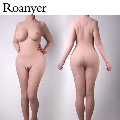 #ad Roanyer Silicone G Cup Breast Form Bodysuit with Arm for Drag Queen Crossdresser $495.88