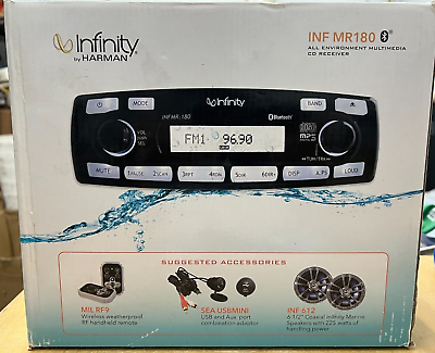 #ad Infinity INF MR180 Marine CD receiver with Bluetooth audio streaming $199.00