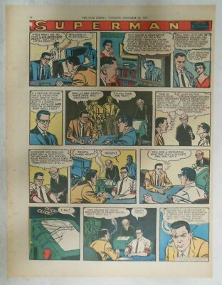 #ad Superman Sunday Page #942 by Wayne Boring from 11 17 1957 Size 11 x 15 inches $10.00