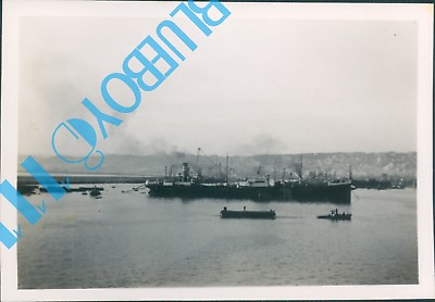 #ad Ships In Algiers Harbour 1937 3.25 x 25 inches v3 GBP 6.81