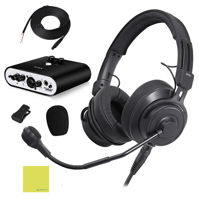 #ad Audio Technica BPHS2 Headset w Dynamic Boom Mic Bundle w Icon Duo22 amp; Cloth $359.95