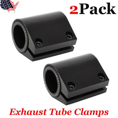 #ad 2PCS Billet Exhaust Tube Clamps Clamp Connectors For Yamaha Banshee 1987 2006 US $14.99