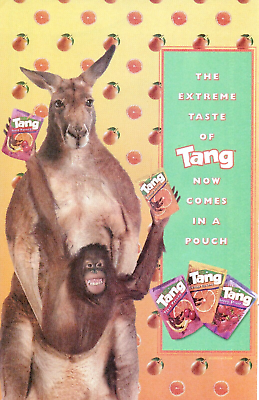 #ad 2000 TANG Food Drink Snack PRINT AD ART TANG NOW COMES IN A POUCH KANGAROO $19.49