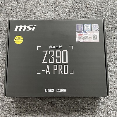 #ad MSI PRO Z390 A PRO LGA 1151 300 Series Intel Z390 ATX Intel Motherboard $150.00