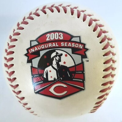 #ad Cincinnati Reds Baseball Great American Ball Park 2003 Inaugural Season FotoBall $12.99
