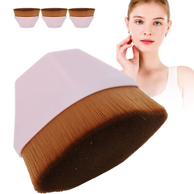 #ad 3pcs Makeup Liquid Foundation Brushes Cosmetic Flat Blush Brushes Cosmetic Brush $10.46