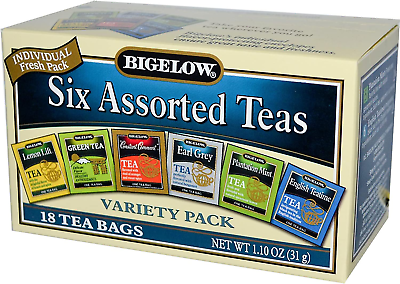 #ad Six Assorted Tea Variety Pack 18 Bag S $13.00