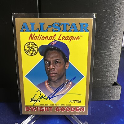 #ad 2023 Topps Series 2 Dwight Gooden #x27;88 All Star Auto Gold 25 Mets $54.99
