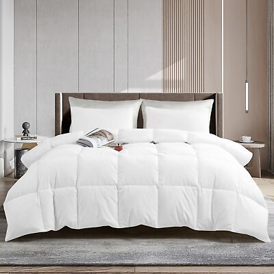 #ad Luxury Bedding Comforter Duvet Insert With Corner Tab King Queen Size All Season $29.99