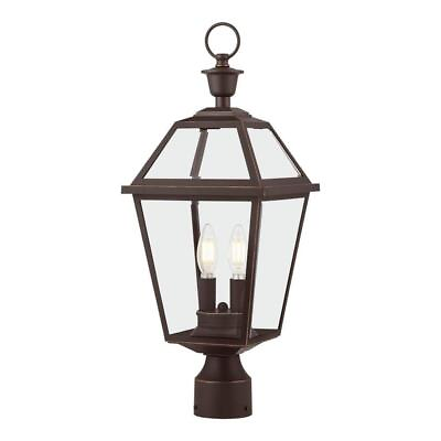 #ad Home Decorators Collection Outdoor Post Mount Light 8 5 8quot;W Oil Rubbed Bronze $55.29