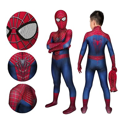 #ad #ad Kids Spiderman Halloween Cosplay Costume Size 130 L Recommend Age Group 6 8 $12.00