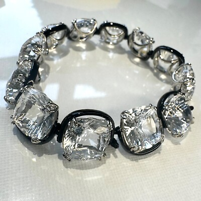 #ad Swarovski Crystals Harmonia Bracelet adjustable clear RRP $418 $176.00