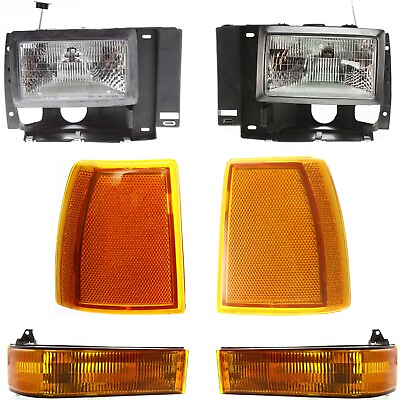 #ad Headlight Kit For 1989 92 Ford Ranger Left and Right With bulbs Below Headlight $109.39