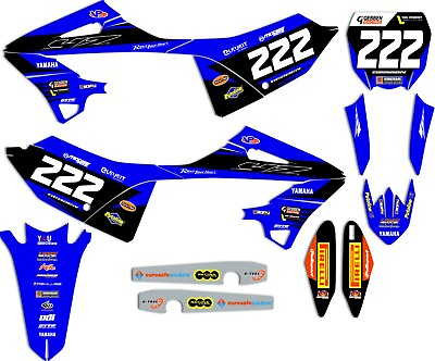#ad 2022 2023 Yamaha YZ 125 250 Gebben Van Venrooy Yamaha Race Team Graphics Kit $134.99