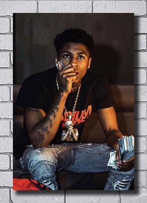 #ad YoungBoy Never Broke Again Rap Music Star Print Fabric 14x21 27x40 Poster T245 $6.90